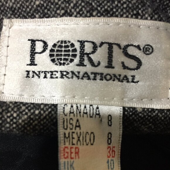 VINTAGE PORTS INTERNATIONAL WOOL BLEND SKIRT SETS SIZE 8 - Picture 7 of 7